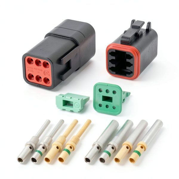 Genie 6 Pin Connector, DT06, Copper, PVC, 6 Pin, Scissor Lift Connector-2