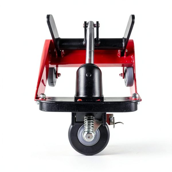 500lbs Capacity Hydraulic Manual Single Scissor Table Lift Cart for Material Handling and Transportation with Wheel Lock, Foot Pedal, 9 to 28 Lift Height Range-3