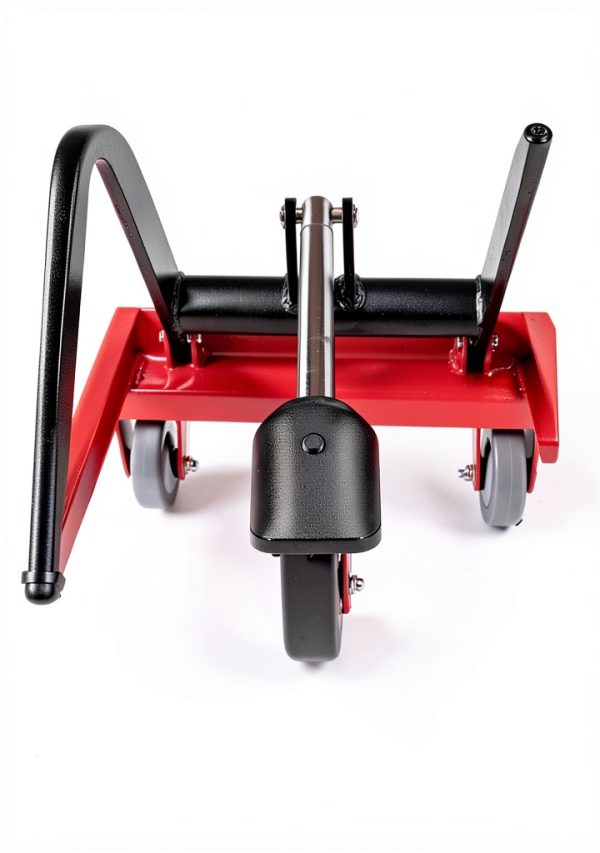 500lbs Capacity Hydraulic Manual Single Scissor Table Lift Cart for Material Handling and Transportation with Wheel Lock, Foot Pedal, 9 to 28 Lift Height Range-2