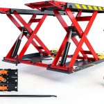 KT X77 medium height scissor lift MOTOOL Red for Cars-0