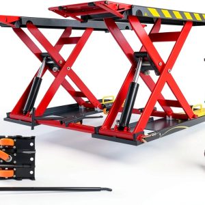 KT X77 medium height scissor lift MOTOOL Red for Cars-0