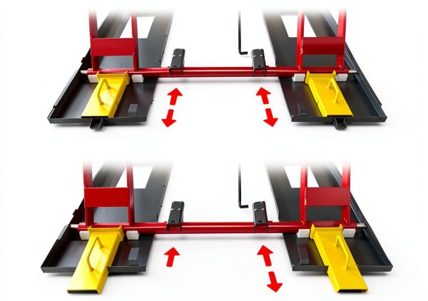 KT X77 medium height scissor lift MOTOOL Red for Cars-1